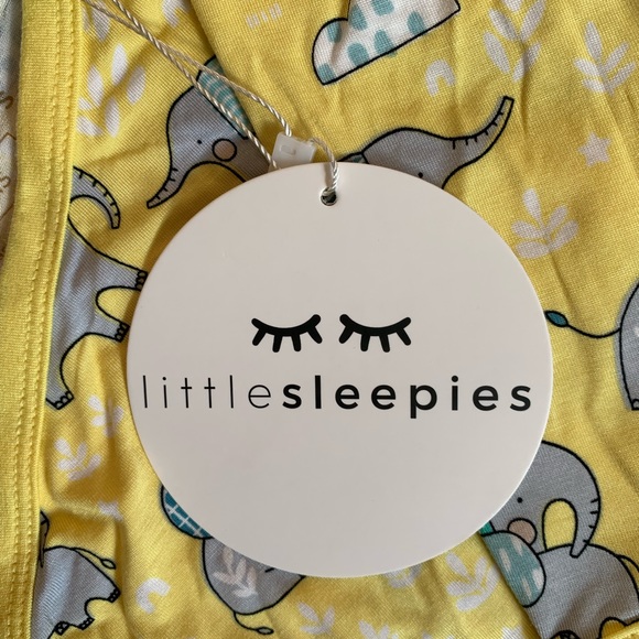 NEW Limited Edition Little Sleepies Elephant Snuggles Bamboo Crossover Set 0-3M - Picture 3 of 6